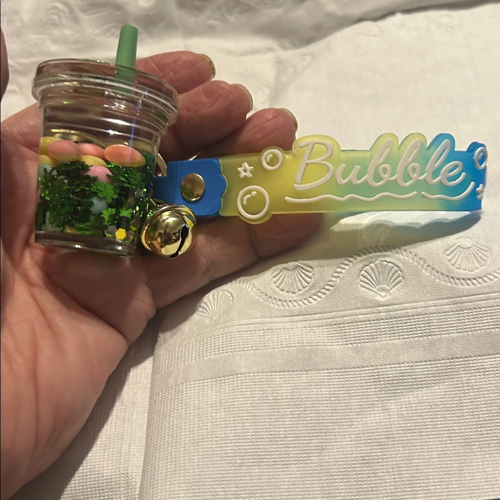 Bubble Boba Tea GREEN Keychain Bag Charm 🫧🫧🧋🧋🪆New